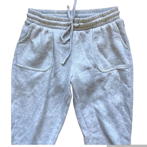 Rae Dunn Gray 2-Pocket Sweat Track Pants Joggers sz L EUC Soft Fleece - Picture 10 of 17